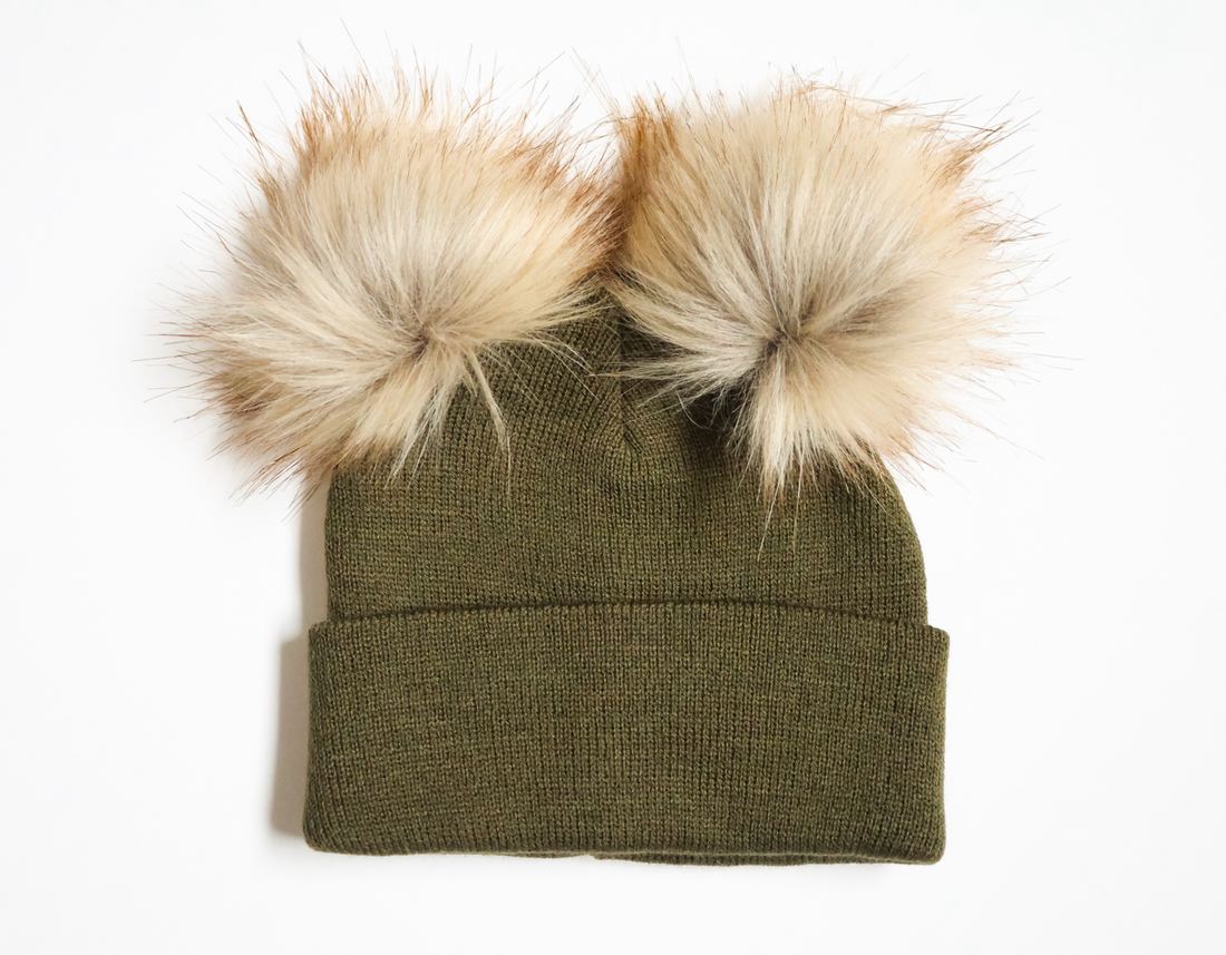 Hunter Double Pom Pom Beanie