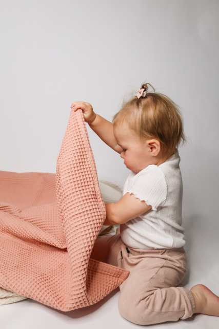 Waffle Blanket | Mauve