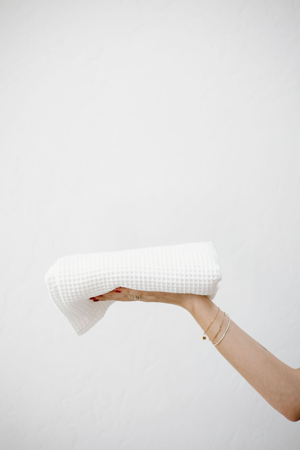 Waffle Blanket | White