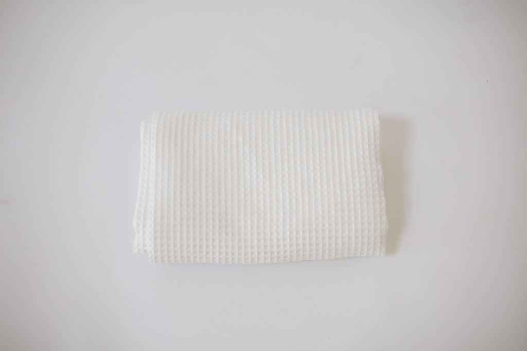 Waffle Blanket | White