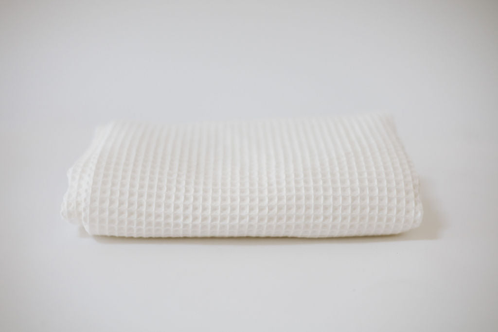 Waffle Blanket | White